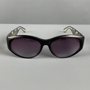 CHRISTIAN ROTH Black Silver Acetate Titanium Sunglasses